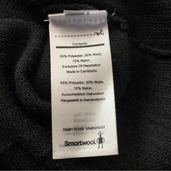 SmartWool Men's XL Sparwood Stripe Crew Sweater Charcoal Heather Maroon - Picture 10 of 11